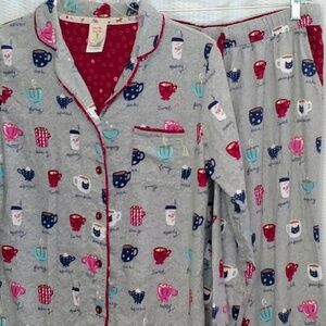 Munki Munki Women’s Coffee Pajamas Size L